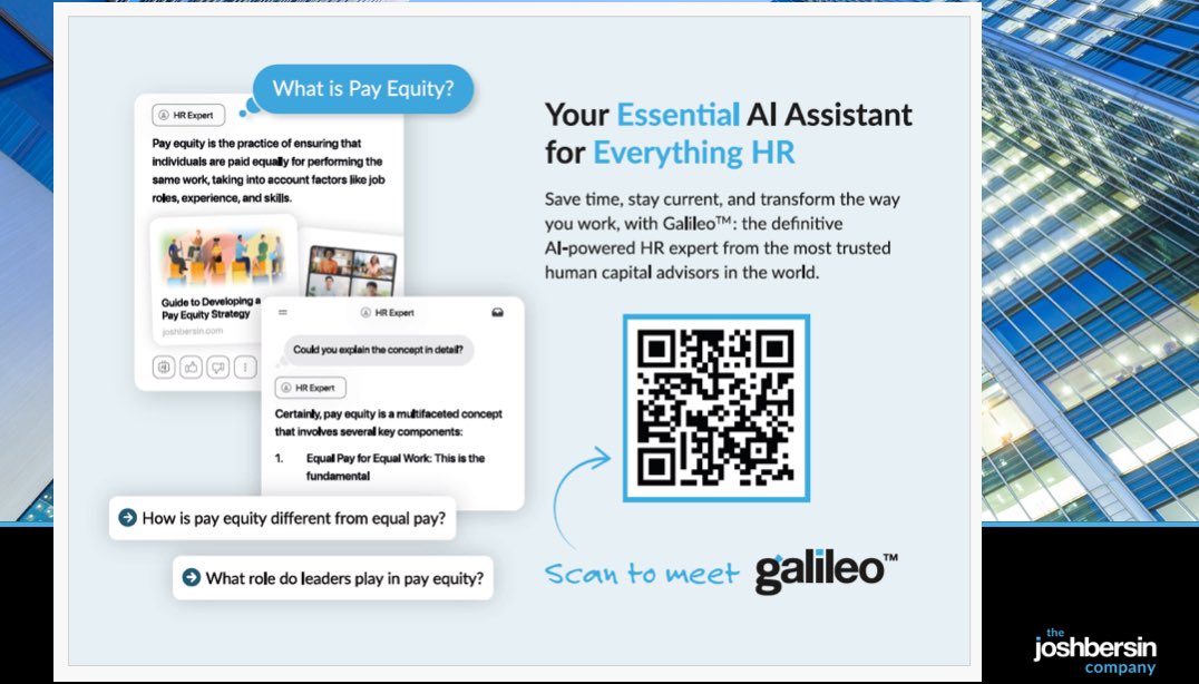 🚨Big announcement for #HR pros. 

Join us tomorrow (Th, Sep 26) at 1:45 PM PT at #HRTechConf, Demo Theater 1, Mandalay Bay South Convention Center, for a game-changing session! 🚀

🌟 Amy Farner &amp; I from the <a href="/BersinCompany/">The Josh Bersin Company</a> will introduce Galileo™—the world’s first AI-powered
