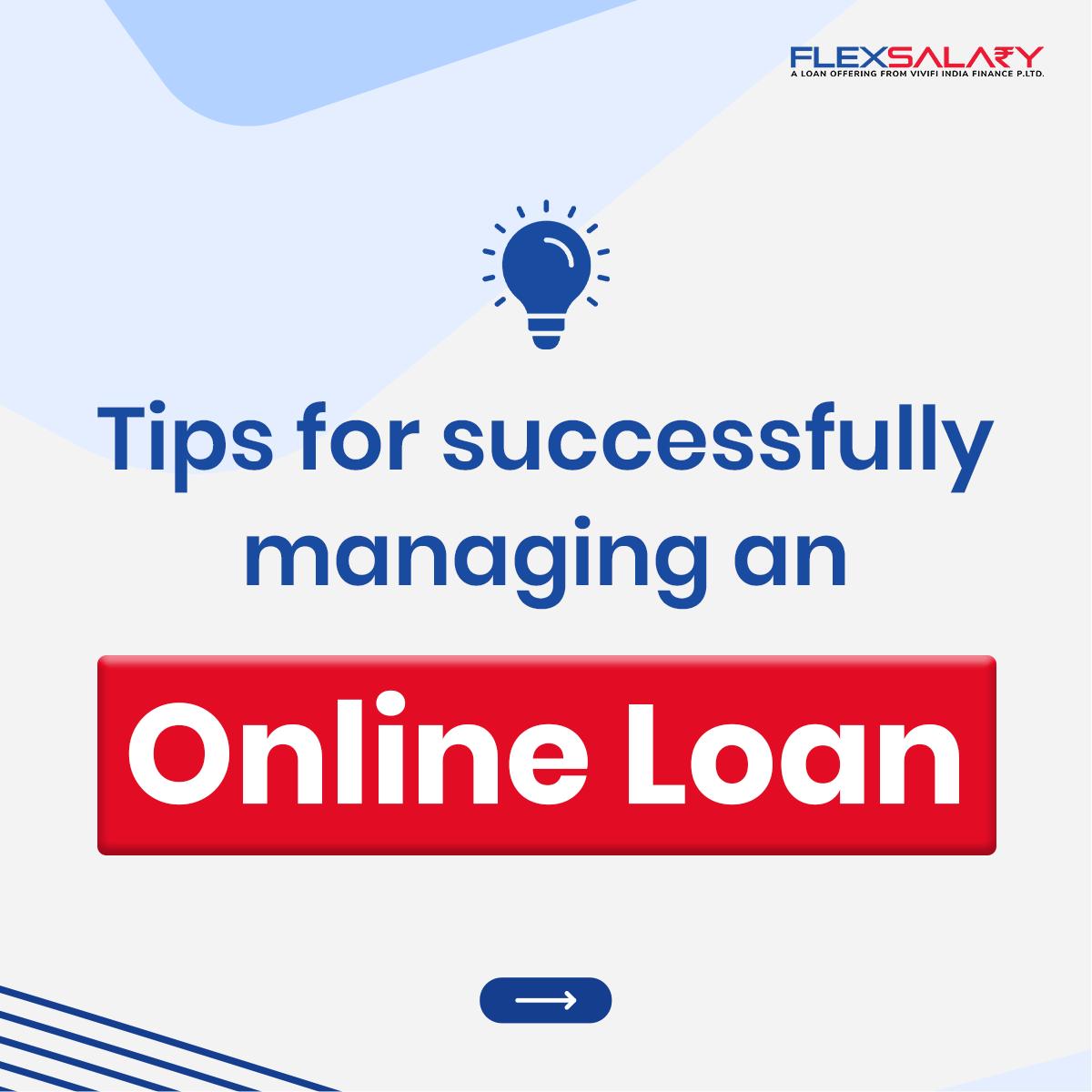 FlexsalaryIndia's tweet image. Manage your loan like a pro! Swipe to see👉
.
.
.
.
#onlineloan #LoanManagement #smartloans #financialtips #loansuccess #financialfreedom #easyloans #loanadvice #BudgetSmart #loantips #financegoals #loanapproval #instantfunds #InstantLoan #foryoupage #trendingnow #easyloans