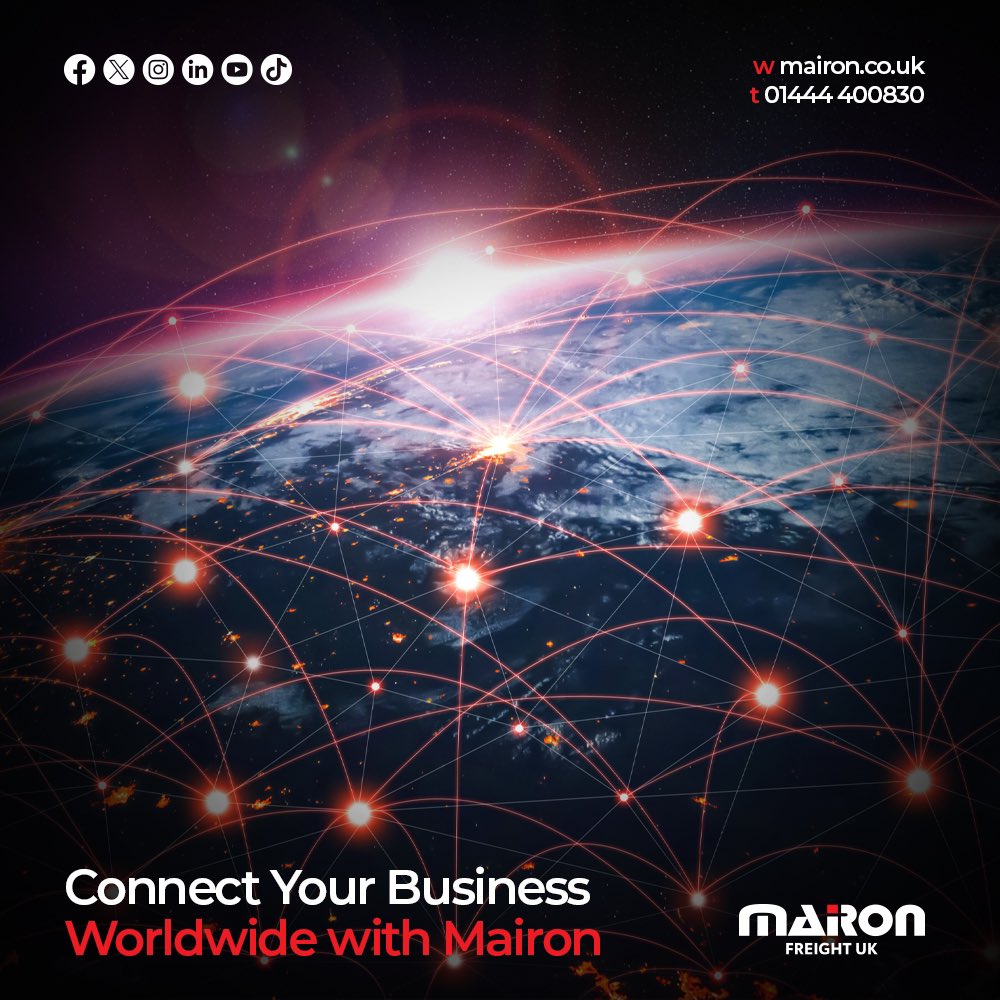 MaironFreightUK's tweet image. We take pride in our extensive global distribution network, designed to connect your business with the world. 

Contact us today to find out more:
💻 mairon.co.uk
📧 tommy@mairon.co.uk
☎️ 01444 400830

#MaironFreightUK #GlobalLogisticsPartner #FreightManagement