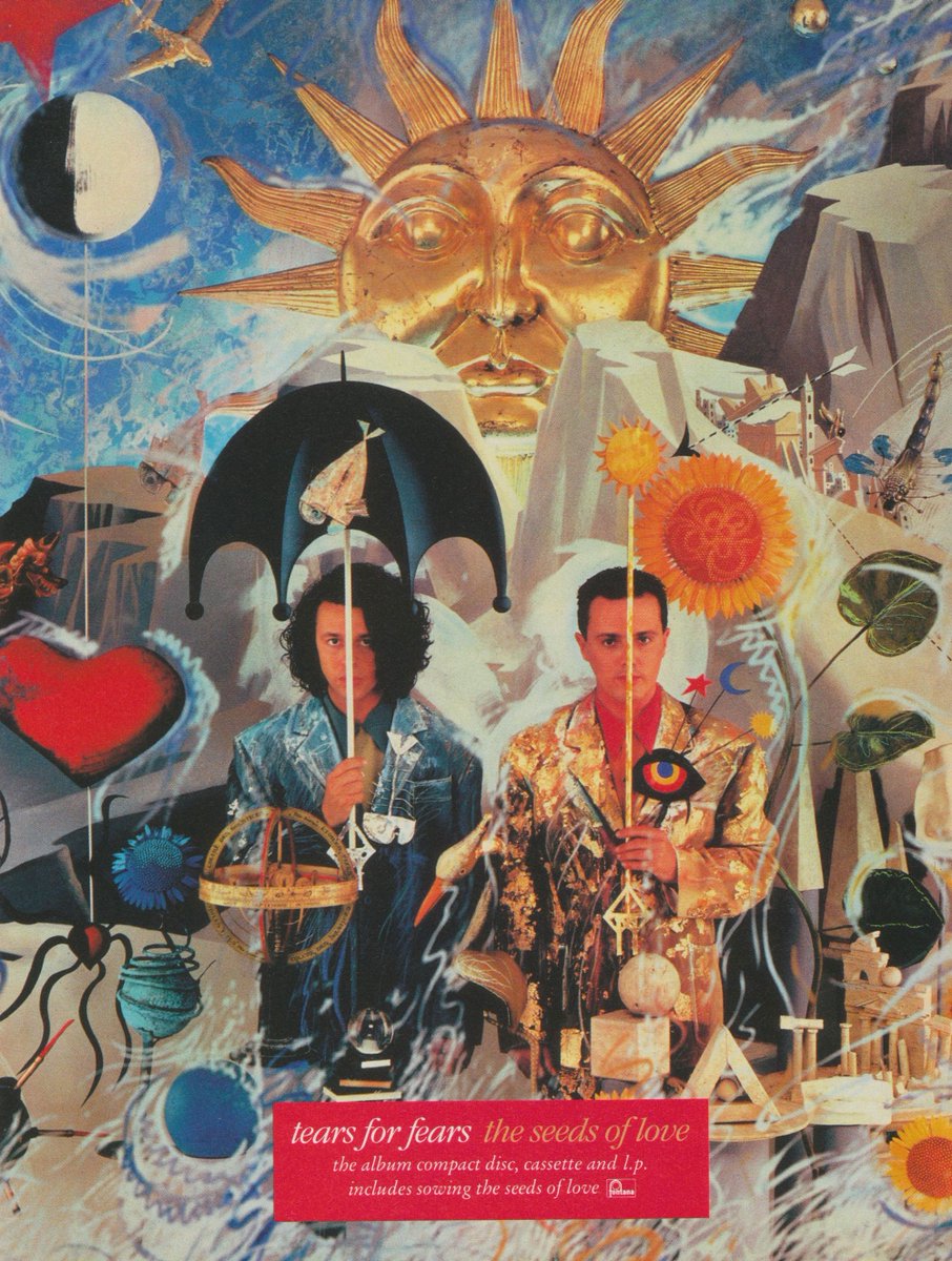myfizzypop's tweet photo. Happy 35th to my favourite #TearsForFears LP, #TheSeedsOfLove, released #onthisdayinpop in 1989. The quasi-title track is lush sixties influenced pop magic whilst #WomanInChains, introducing #OletaAdams, is beautifully presented. My advice (for the young heart) is to play this!! https://t.co/QYoFP8DXPO