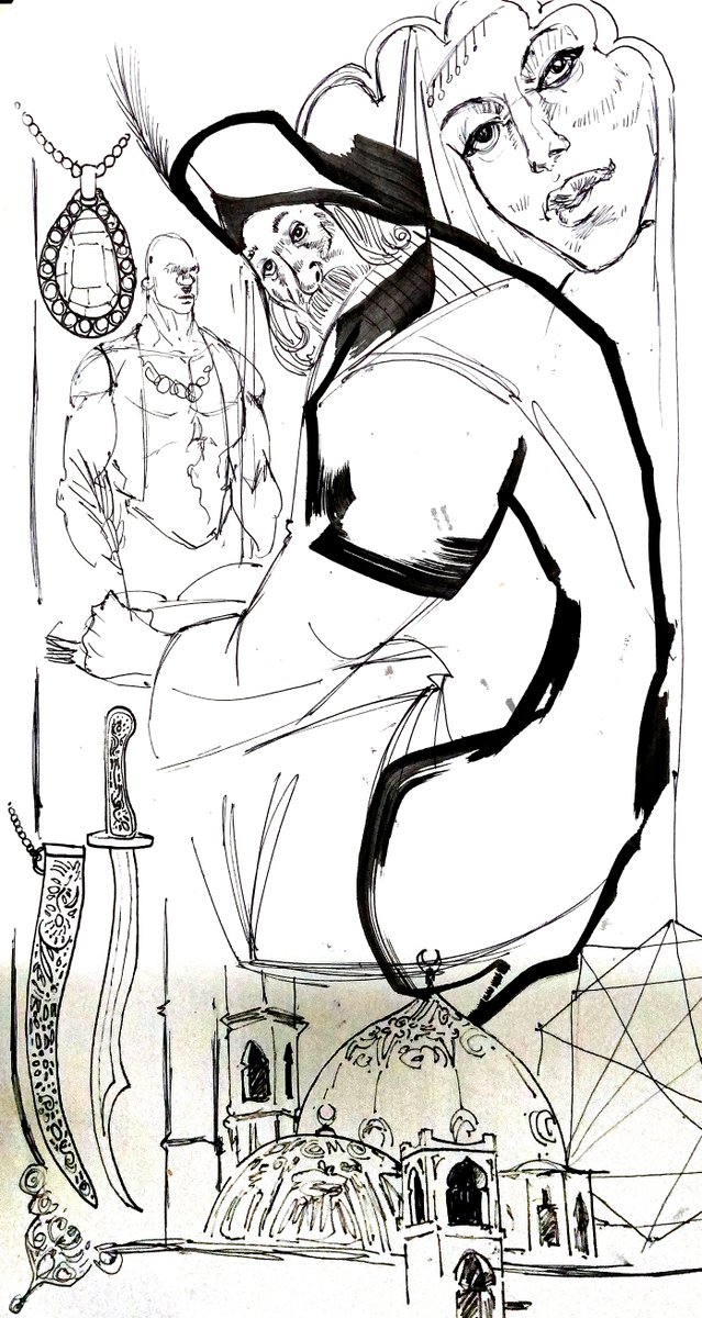 05
#Sketching #sketchoftheday #dailysketch #sketchbook #inking #inkwork #linework #arabiannaight #arabiantales #traditional #traditionalart