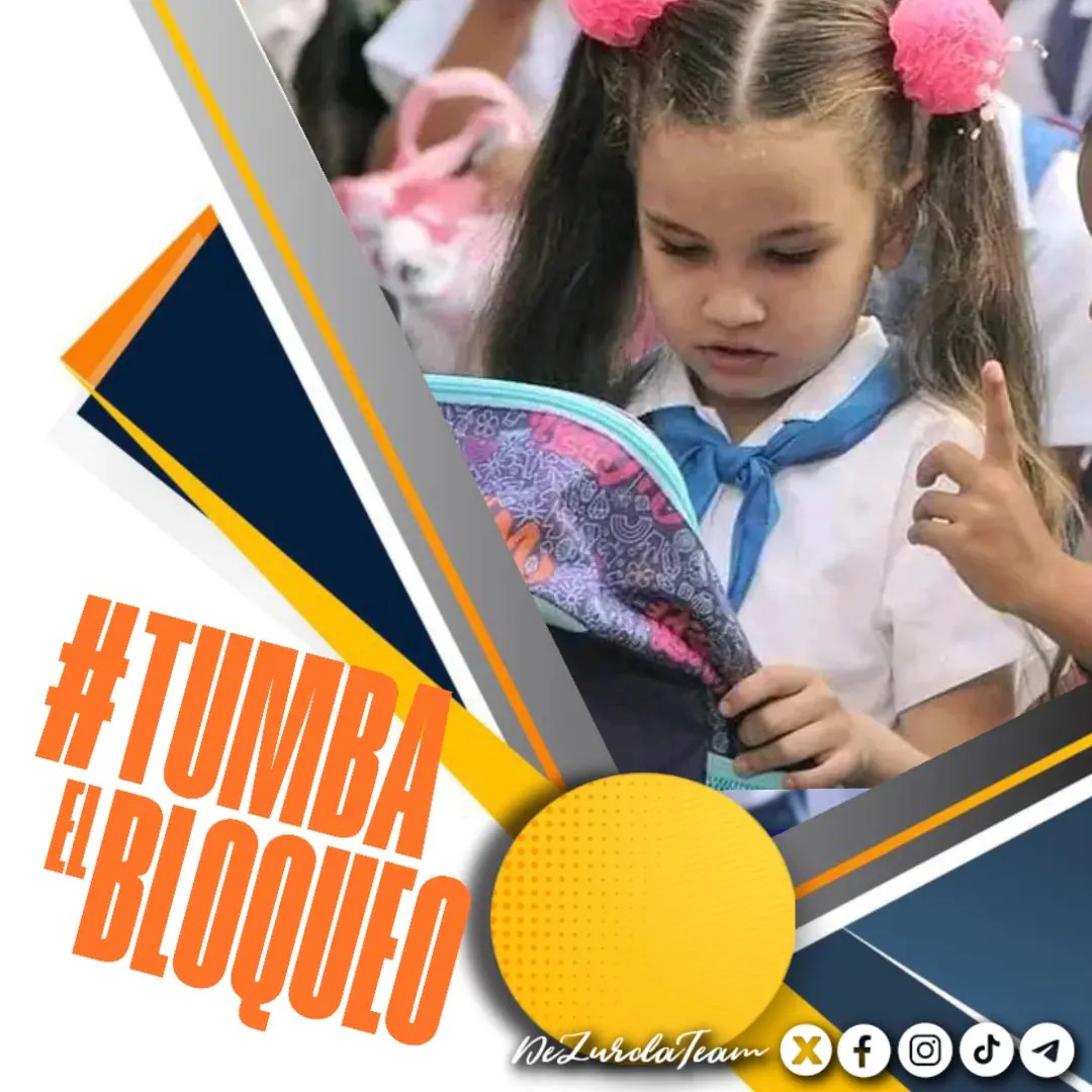 “¡Con bloqueo o sin bloqueo, seguiremos luchando frente a todas las  dificultades, frente a todas las dificultades naturales, las  dificultades de cualquier índole. No van a lograr jamás que se  desaliente nadie en las filas de nuestra Revolución!”.#TumbaElBloqueo