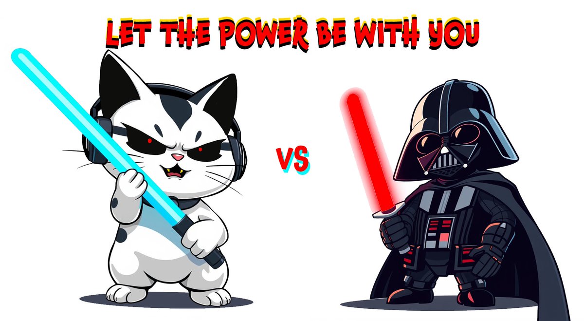 Forget lightsabers, our CatBase wields the power of memes and community! 🐱💥 While Darth Vader’s strong with the Force, he’s no match for a DJ cat who can slice through the crypto world with a single paw swipe! 😼💸 #CatBase > #DarthVader #MemePower #Crypto