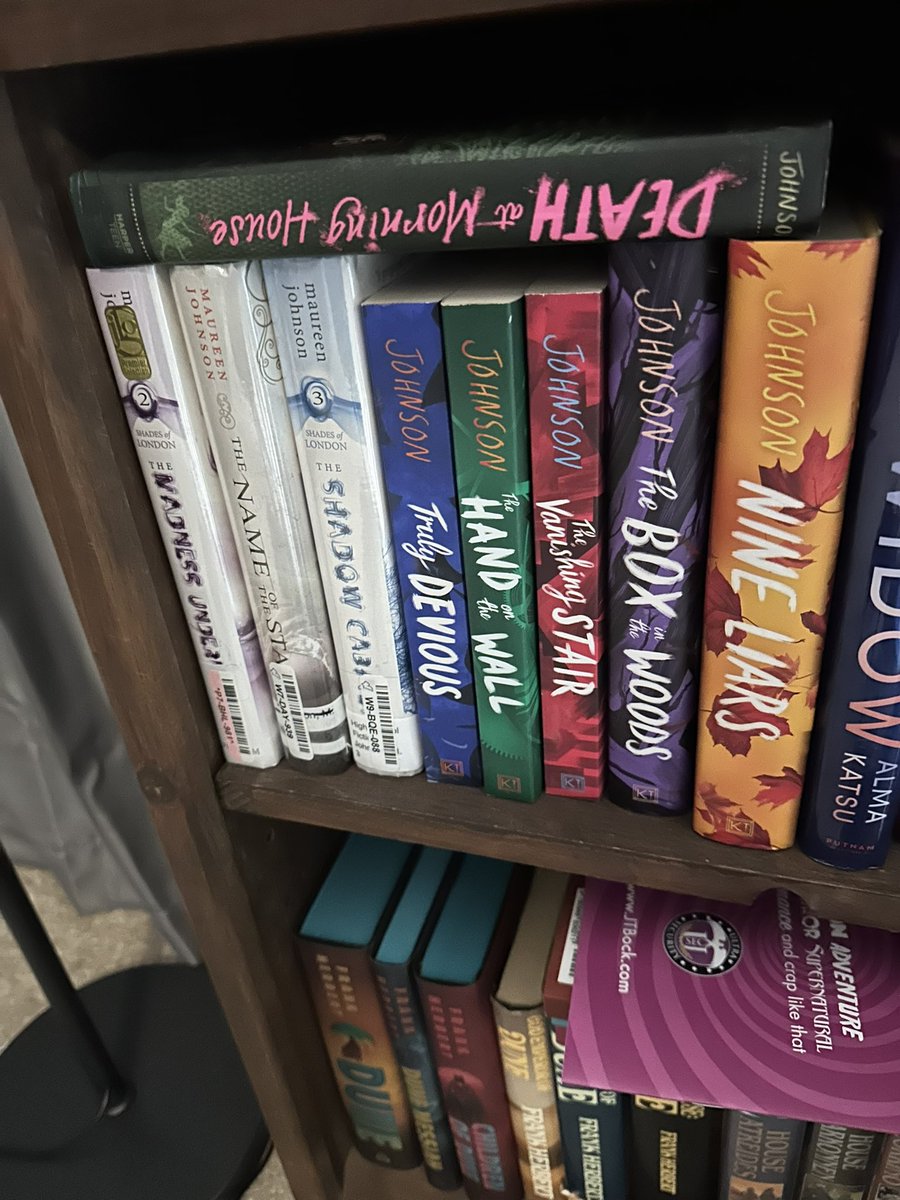Cooperslament's tweet photo. No one can ban @maureenjohnson at my house… https://t.co/wipuba5H8x