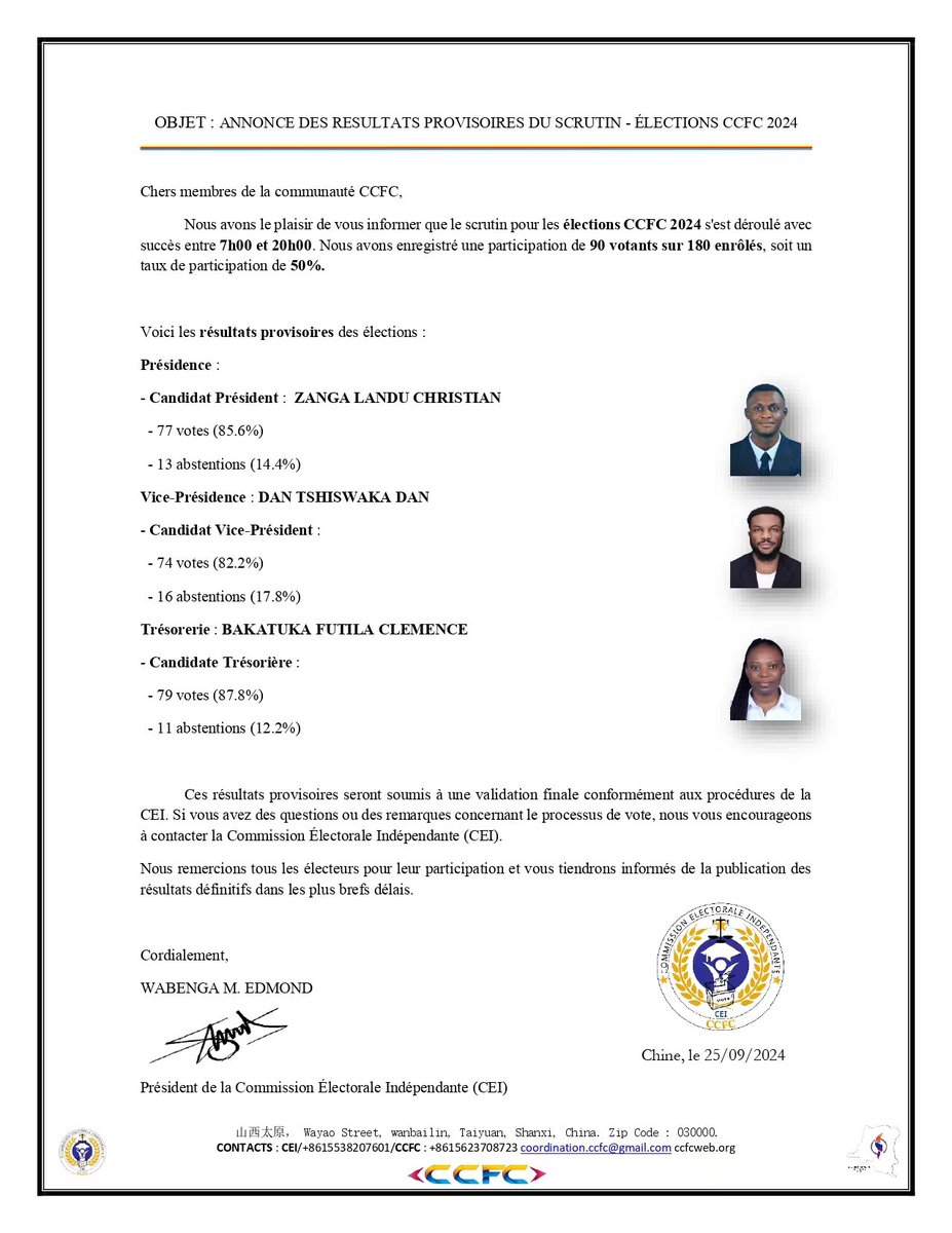 CCFC-OFFICIELLE  🇨🇩→🇨🇳 tweet media