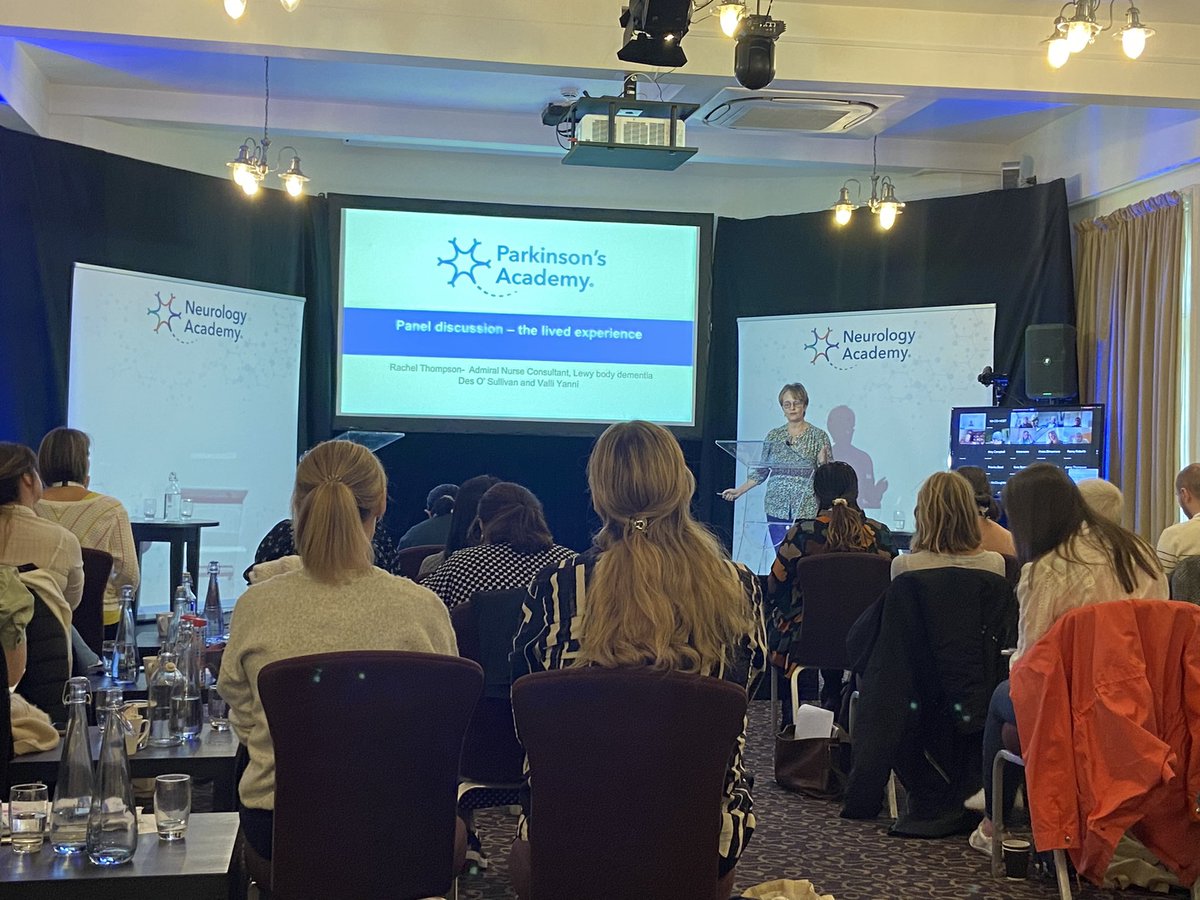Rachel, our Consultant Admiral Nurse for Lewy Body was remarkable today at the Neurology Academy masterclass where she shared a powerful and emotional journey of a couple navigating Lewy Body Dementia. @raheli01 is up for a national Dementia Care award tomorrow 💫 Good Luck 🤞