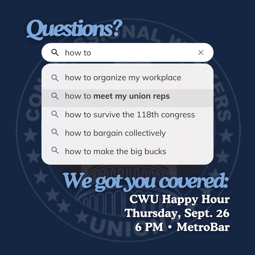 Congressional Workers Union tweet media
