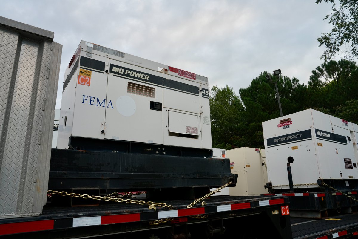 At the Atlanta Distribution Center, our teams are packing trucks with emergency supplies like water, cots &amp; generators to be sent to a hurricane operations staging facility at <a href="/MaxwellAFB/">Maxwell AFB</a> in Alabama.

We stand ready to support our state, local &amp; tribal partners through #Helene.