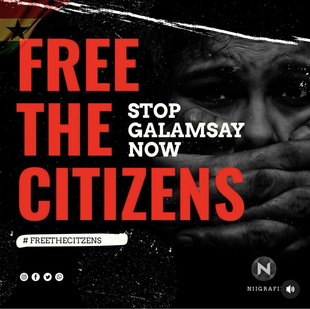 nayaatsidi's tweet photo. #FreetheCitizen #StopGalamsey #FreeTheYouth https://t.co/0kQYPAW75s