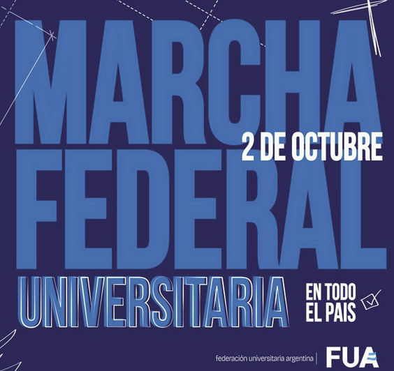 Miércoles 2 de octubre, estaremos en la marcha