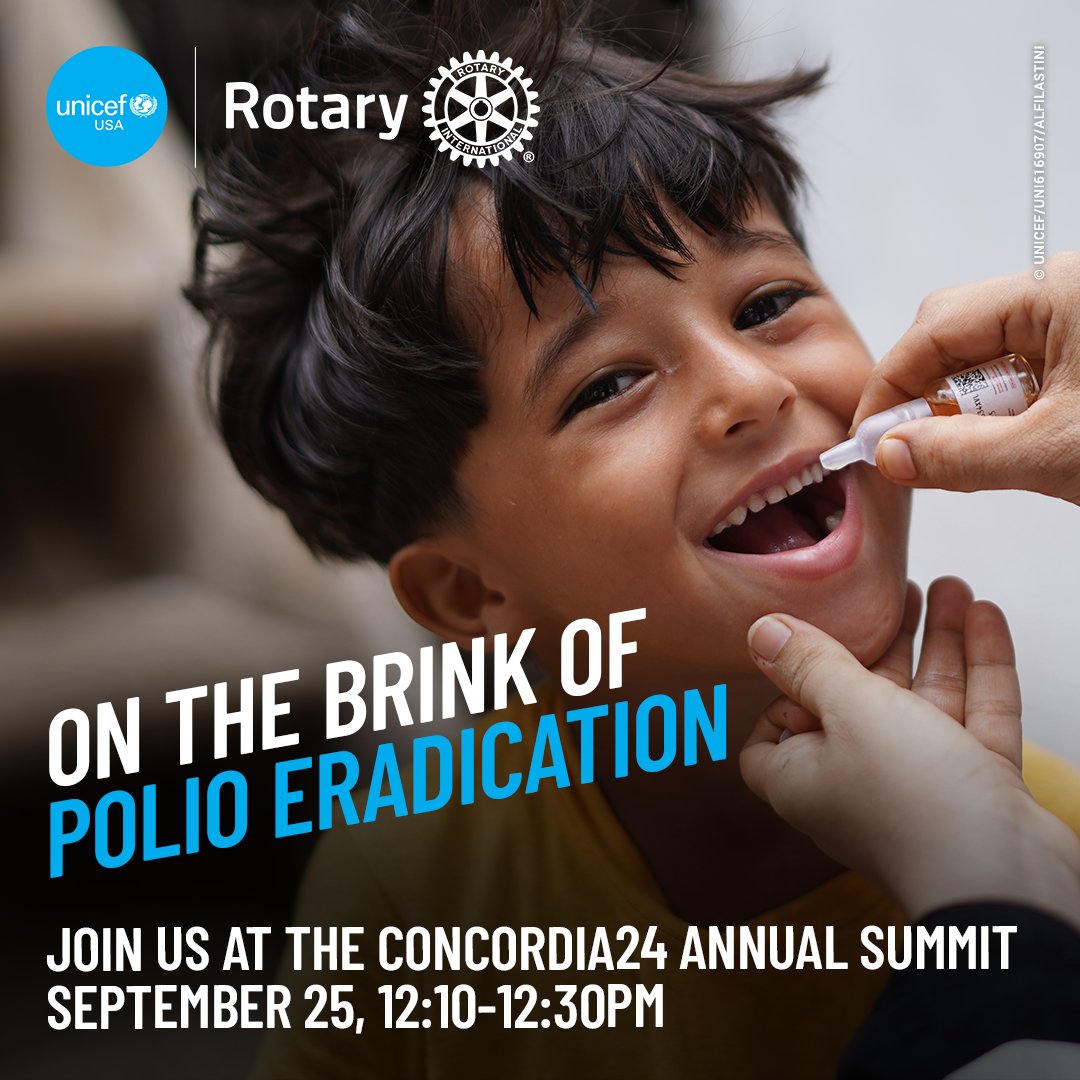 EndPolioNow (@endpolionow) on Twitter photo Tune in at 12:10 p.m. (EDT) to watch the #Concordia24 Annual Summit as
<a href="/Rotary/">Rotary International</a> and our partners at <a href="/unicefusa/">UNICEF USA</a> and <a href="/gatesfoundation/">Gates Foundation</a> discuss climate resilience in polio eradication 🌍💉
Livestream 🔗: endpol.io/3TB8wHu Tune in at 12:10 p.m. (EDT) to watch the #Concordia24 Annual Summit as
<a href="/Rotary/">Rotary International</a> and our partners at <a href="/unicefusa/">UNICEF USA</a> and <a href="/gatesfoundation/">Gates Foundation</a> discuss climate resilience in polio eradication 🌍💉
Livestream 🔗: endpol.io/3TB8wHu