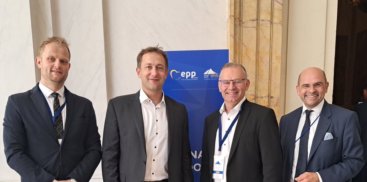 <a href="/EPPGroup/">EPP Group</a> #StudyDays in Naples - "Our 2024 study days focus on security and defense, but for us, the defense of European agriculture and food security is always a priority", stated MEP @LinsNorbert just before the 'EPP Agri' meeting in Naples.