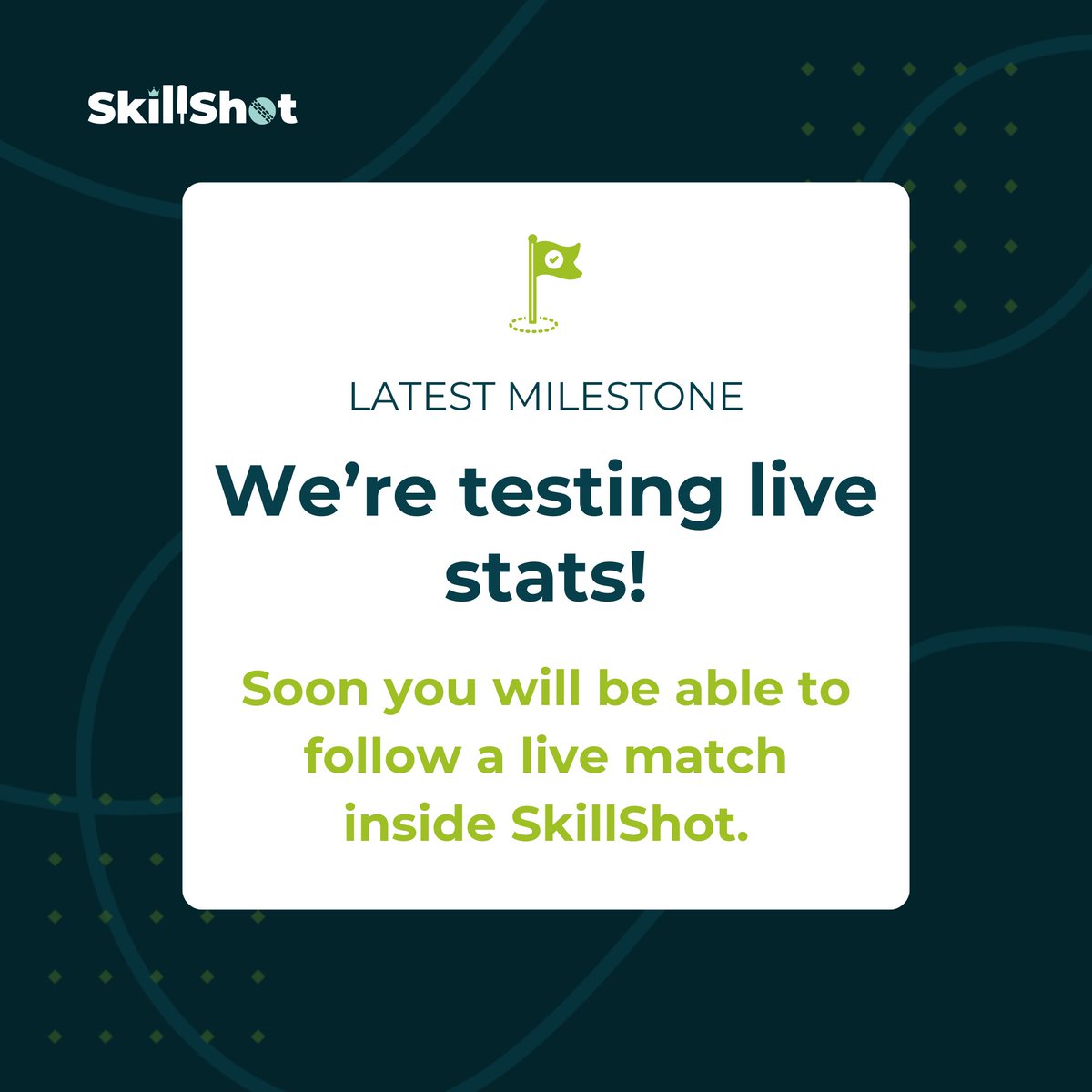 skillshotapp's tweet photo. Milestone alert! Weβre testing live stats - now you'll be able to follow a match live inside SkillShot. π
This can be toggled on or off so you can see it whenever you want to. π
#skillshot #fantasysports #fantasycricket https://t.co/revJCX1cIJ