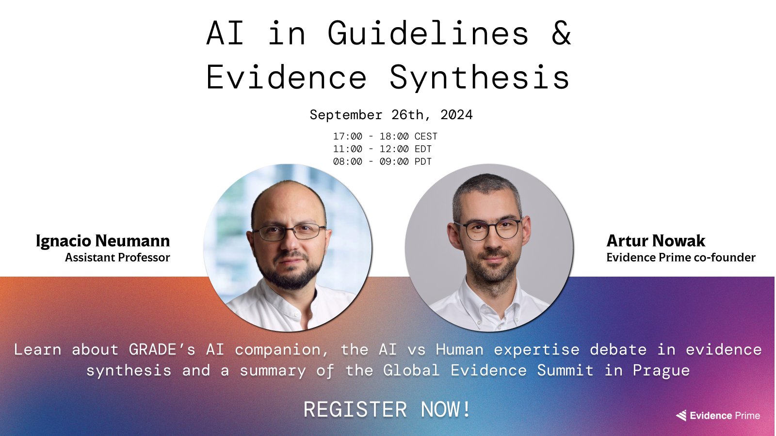 Evidence Prime on X: &ldquo;⏰ Our webinar is TOMORROW! 🚨 Don&rsquo;t miss 
