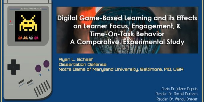 42 Educational Games Coaching and Design (@42edgames) on Twitter photo Always great to see a newly minted Doctor with a GBL dissertation - congrats to <a href="/RyanLSchaaf/">Ryan Schaaf</a> on "Digital Game-Based Learning, the State of Flow, and Its Effects on Learner Focus, Engagement, and Time-on-Task Behavior: A Comparative, Experimental Study"! Always great to see a newly minted Doctor with a GBL dissertation - congrats to <a href="/RyanLSchaaf/">Ryan Schaaf</a> on "Digital Game-Based Learning, the State of Flow, and Its Effects on Learner Focus, Engagement, and Time-on-Task Behavior: A Comparative, Experimental Study"!