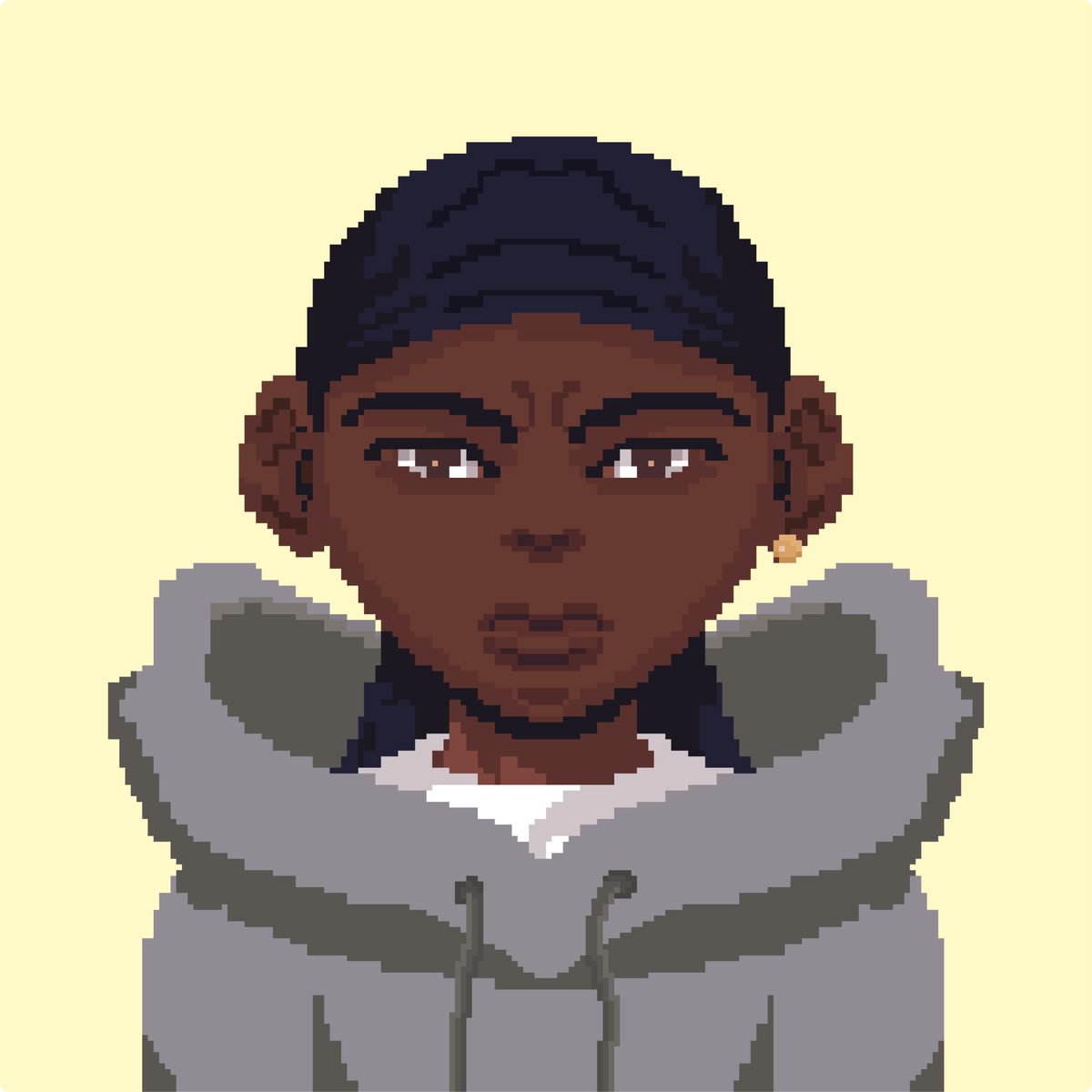 NvdmKim's tweet photo. DR Guy in the hood 👤🖤 #vector #illustrationartists #illustration #characterdesign #character #aseprite #pixelartwork #pixelartsociety https://t.co/X7LqwXQLOA