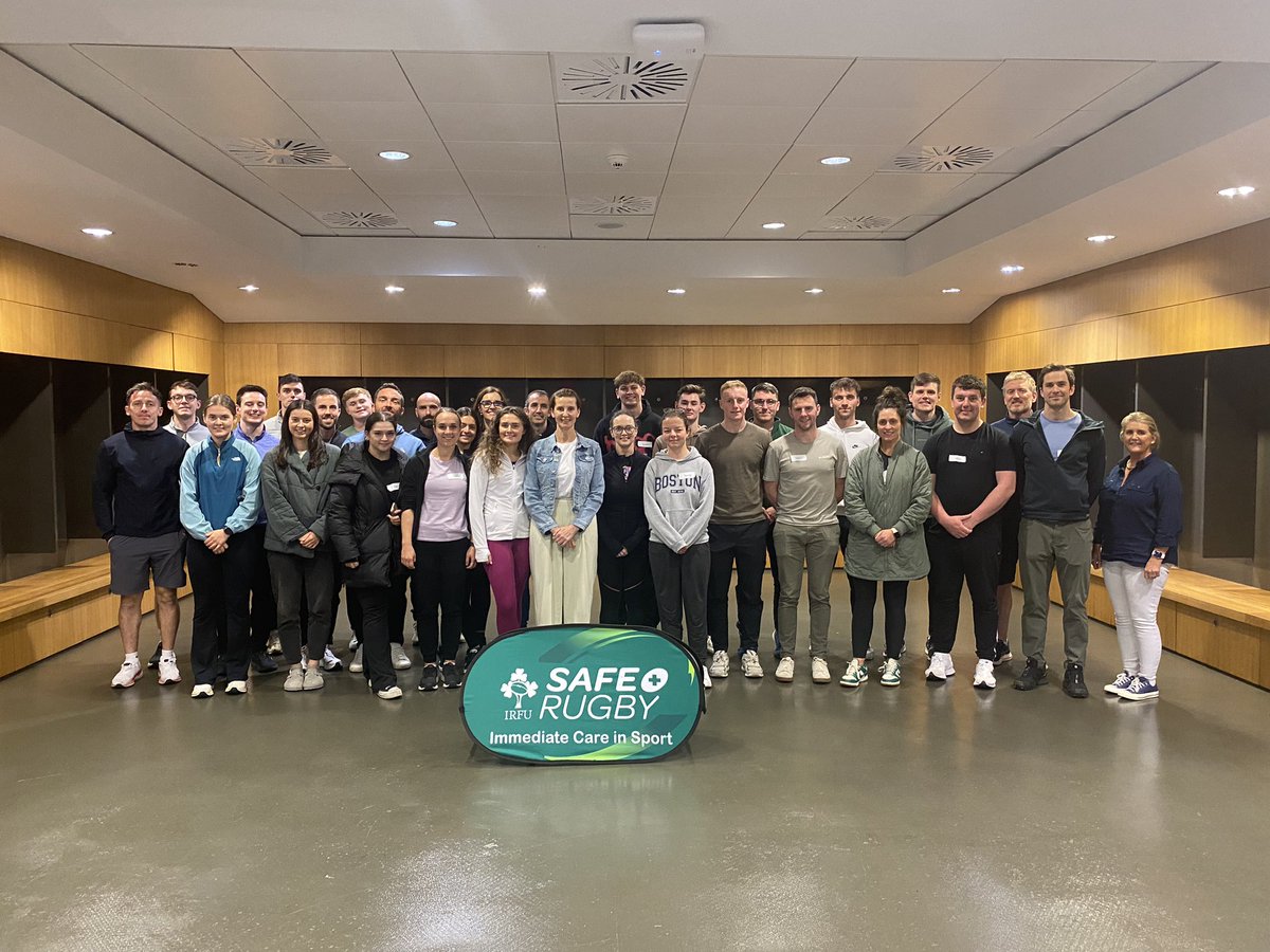 IRFU Safe Rugby (@irfusaferugby) on Twitter photo Getting stuck into the afternoon sessions for the latest group of SAFE Rugby medics at our Level 2 course <a href="/AVIVAStadium/">AVIVA Stadium</a>. Great to have the experience and wisdom of <a href="/ryanjtw/">John Ryan</a> with us for the day. More Level 2 dates to be announced soon. Shane.mooney@irfu.ie for details <a href="/IrishRugby/">Irish Rugby</a> Getting stuck into the afternoon sessions for the latest group of SAFE Rugby medics at our Level 2 course <a href="/AVIVAStadium/">AVIVA Stadium</a>. Great to have the experience and wisdom of <a href="/ryanjtw/">John Ryan</a> with us for the day. More Level 2 dates to be announced soon. Shane.mooney@irfu.ie for details <a href="/IrishRugby/">Irish Rugby</a>