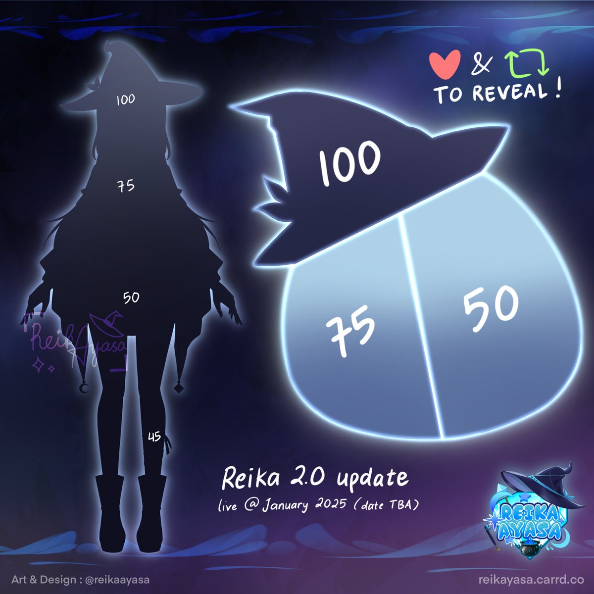 REIKA Ayasa 2.0 model reveal 

Kalo udah ke reveal nanti bisa aku bahas desain / gambarnya di stream sabtu ini jam 19.30wib :3 

Mohon bantuannya likes &amp; retweet 💙

#modelreveal  #vtuberid #vtubermodel #reikannounce