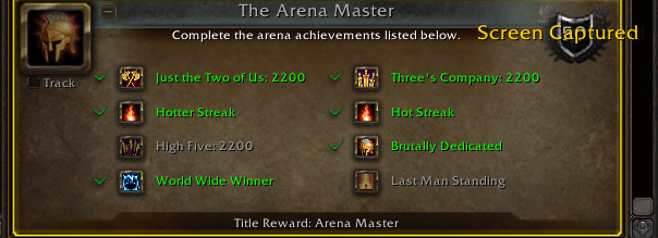 Shadrxo's tweet photo. @wowclassicdevs - the removal of gladiator from 5vs5 completely killed the bracket (even though it wasn't originally removed until WoD) - Please either reconsider bringing titles back to revive it, or remove the bracket entirely and fix the requirements for "arena master" https://t.co/3o8JwmJdln