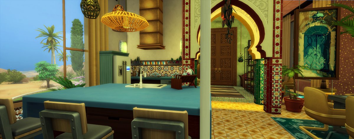 reverlautre's tweet photo. Je viens de mettre en ligne Nuit étoilée un mélange  de contemporain et mauresque, 2 chambres, 3 sdb, #nocc #moo #creationfrancaise #showusyourbuild #thesims4 #maxis 
https://t.co/4DnhsTjLJs https://t.co/ZyWDut3lvy