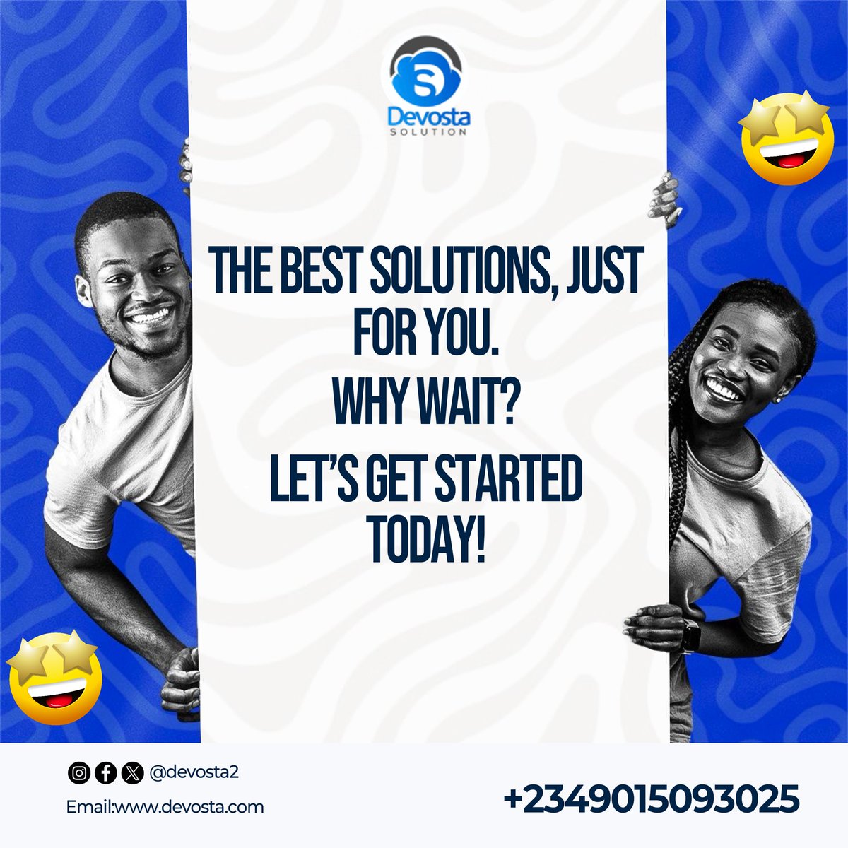 devostasolution's tweet photo. At Devosta Solution Limited, we provide the best IT solutions for you.
Why wait?
Let’s get started.
For more information, visit our website https://t.co/KtWEoTXNyI
#devosta #itsolutions https://t.co/9z2nUzyvsy