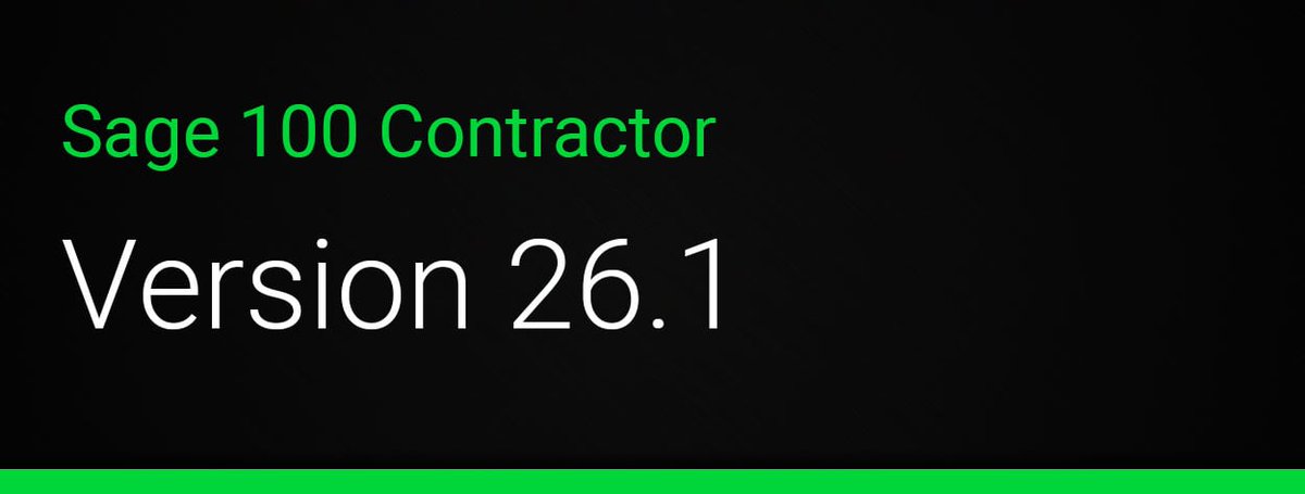 Have you updated your #Sage100Contractor to v26.1? Don't miss out on new features like combined accounting and payroll archiving, clearer ACH payment receipts, and more. hubs.la/Q02QMcfK0