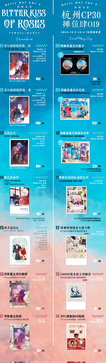 【VD国庆4场联宣】杭州CP30 | 成都CD28 | 上海CQ01 | 杭州SLO
【杭州CP30】摊位肆O19 | VD街道
【成都CD28】摊位G127 | 卡普空街道
【上海CQ01】摊位M01 | 欧美街道
【杭州SLO】摊位C5
#vd #DevilMayCry5 #Vergil #Dante #dmc
#DevilMayCry #杭州cp30 #成都cd28 #上海cp01 #杭州slo