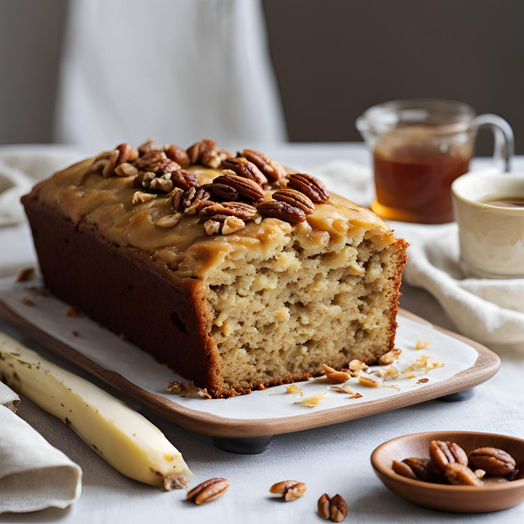 lebel4's tweet image. Breadcake aux bananes, noix de pécan et touche de miel d'acacia. #breadcake #noixdepécan #recettefacile …cettes-de-cuisine-facile.blogspot.com/2024/09/breadc…