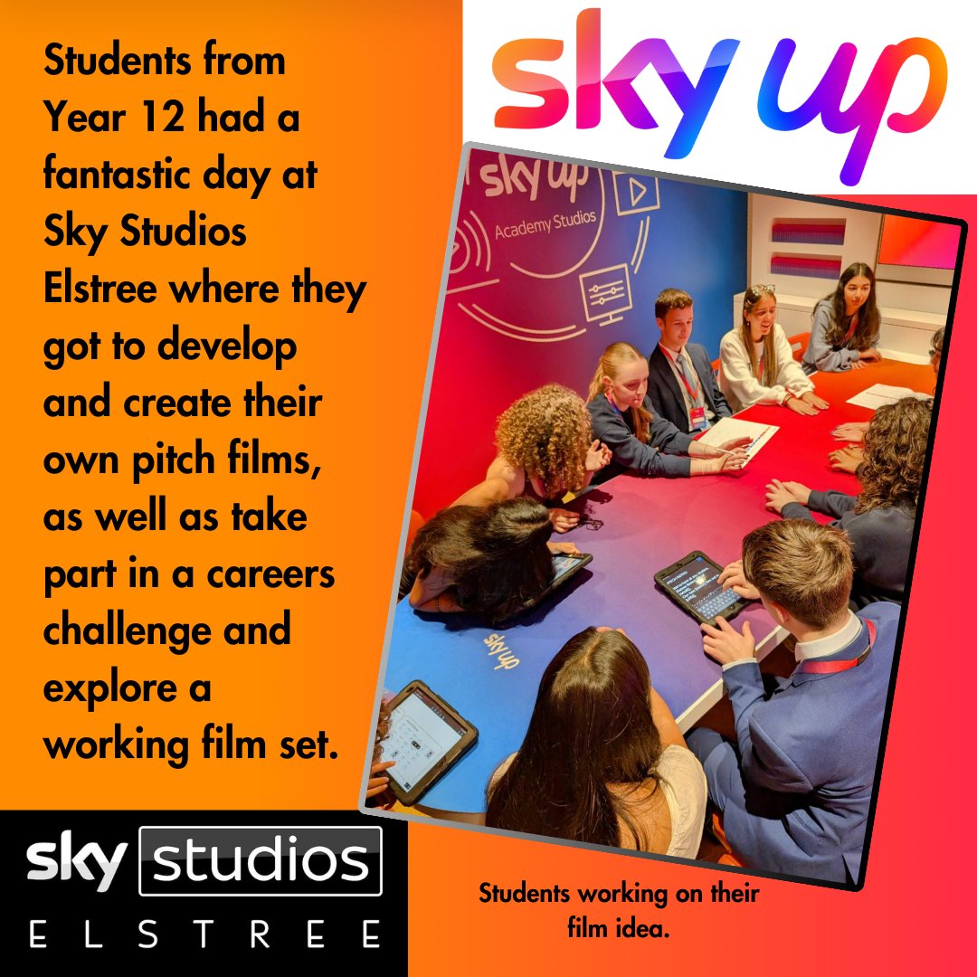 SCDCareers's tweet photo. Year 12 students had a fantastic a day at Sky Studios Elstree learning about the Film and TV industry.

#skystudios #skystudioselstree #creativecareers #filmandtv #filmproduction #filmcareers #careersinfilm https://t.co/bCVlCeh5k1