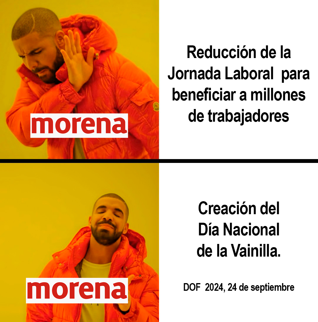 TrabajosMierda's tweet photo. El señor @RicardoMonrealA abiertamente dijo que la reducción de la jornada laboral a máximo 40 horas no era prioridad.

Sin embargo, sí hubo tiempo para crear el Día Nacional de la Vainilla el 16 de diciembre. https://t.co/coIz2yP8hL