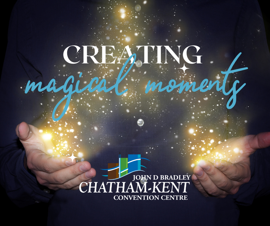 At the Chatham-Kent John D. Bradley Convention Centre, creating magical moments is definitely our thing! Let our experts guide you through planning your special day. From weddings and baby showers to corporate events and expos, we are your destination for an amazing, seamless ...