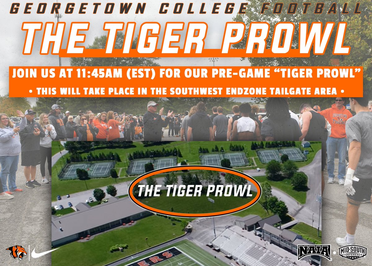 We’re back in Toyota Stadium this weekend!🏟️

Join us at 11:45 AM (EST) for our pre-game “Tiger Prowl” in the southwest Endzone tailgate area.🐾

We look forward to seeing you all there!

#TigerPride🐅 | #1and0