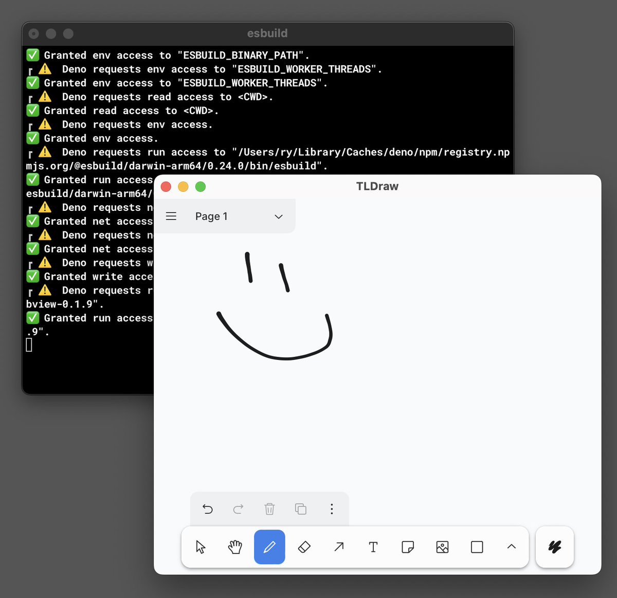 deno_land's tweet photo. zero-install server-side javascript https://t.co/qmsRdSstux