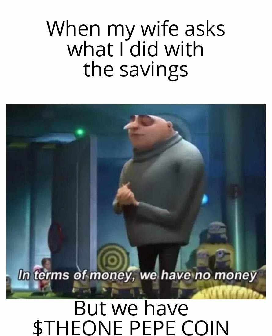 🚨🚨🚨 ALPHA LAUNCH 🚨🚨🚨 
The One coin you need for this bull run has arrived! 
Tired of the constant rugs and cabal coins? 
Team is cooking content and bringing in chads to hold floor. 
Launch is set for Oct. 3rd
Time TBA
Well join the TG: t.me/TheOnePepeCoin
#Solana