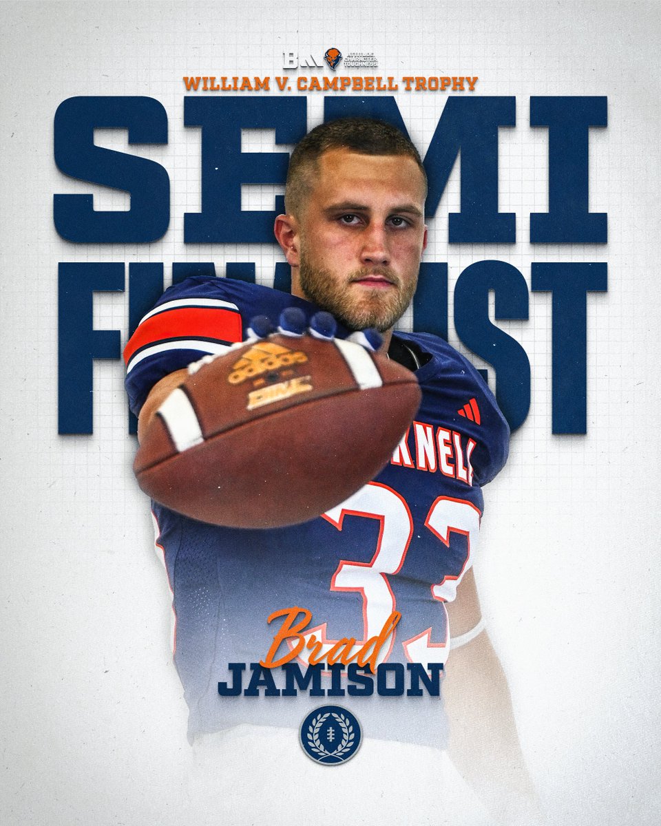 Bucknell_FB's tweet photo. Major congratulations to Brad Jamison, our 2024 William V. Campbell Trophy Semifinalist! 👏

📰 https://t.co/dmplE7dD6I

#ACT | #rayBucknell https://t.co/xwmaMXuVWB
