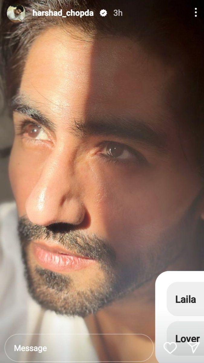 Harshad posted a poll on Instagram that made me rush to Twitter—what’s this “Laila and Lover” poll? 😱 Have I missed something? Been out of touch with social media lately, someone fill me in! What’s going on?! #HarshadChopda