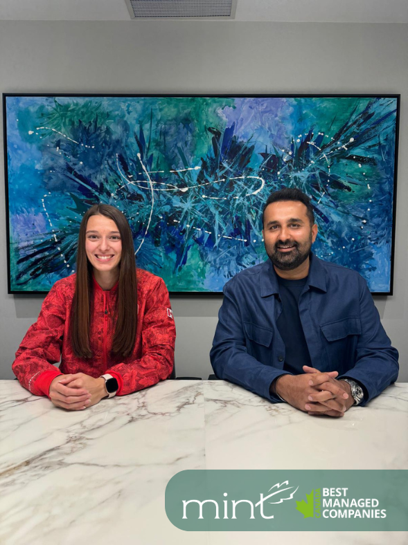 Last week, Olympian Audrey Leduc, Canada's fastest woman &amp; 100m/200m record holder, joined us for a celebratory lunch! We’re proud to have supported her on her journey to the 2024 Paris Olympics, where she broke her own 100m record! Thank you, Audrey, for inspiring us!