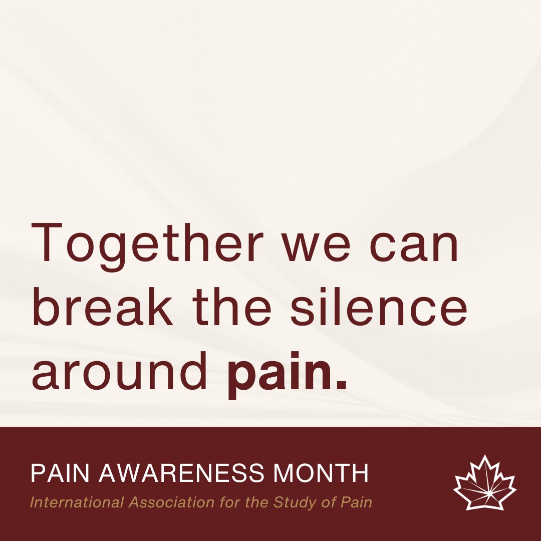 By supporting #PainAwarenessMonth, we can unite to break the stigma, improve access to effective pain care, and build a more compassionate and informed community. 

Explore how we’re advancing research, education, and awareness at canadianpainsociety.ca.

<a href="/IASPpain/">IASP</a>