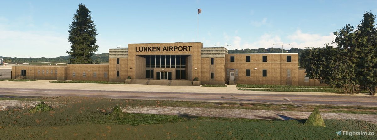 flightsim_to's tweet photo. 🇺🇸 Cincinnati's historic Lunken Field #KLUK is now available in #MicrosoftFlightSimulator! 🛫 Handcrafted buildings, custom textures, and animated hangar doors bring this iconic airport to life. Fly in and explore today: https://t.co/PF9MlEr3Ac https://t.co/r6s8QjwPGj