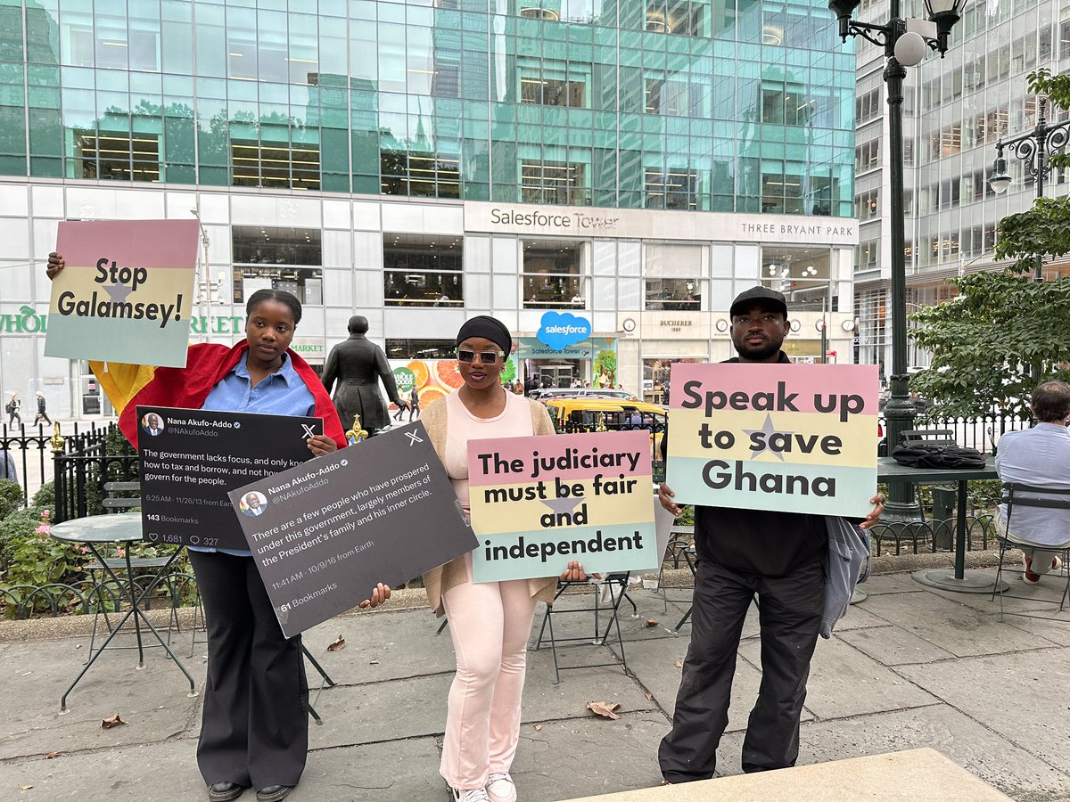 commonjuls's tweet photo. If you’re in NYC, join us at the east 45th street , UN HQ #FreetheCitizen #StopGalamsey #StopGalamseyNow https://t.co/BaRClW65ki