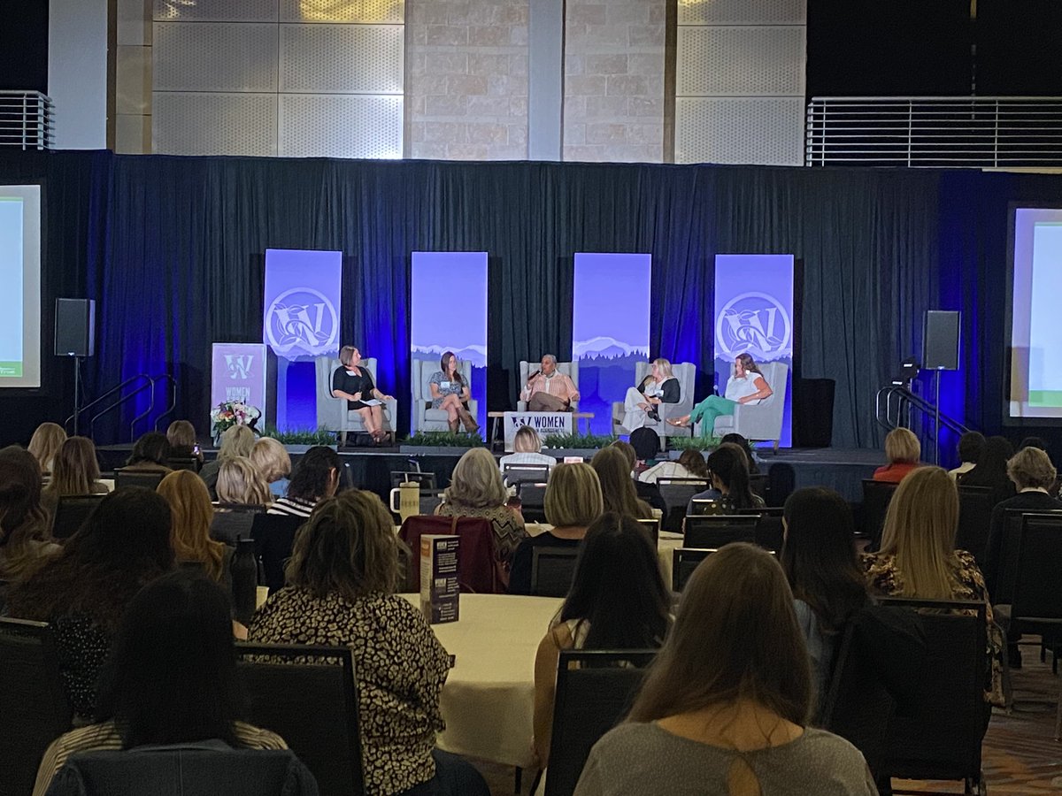 womeninagri's tweet photo. Starting off day two of #WIAS24 is the Female Producer Panel lead by @Farmland talking with Marigold Lifestock, Kalcevic Farms, Deer Run Farm and VA Career Works Piedmont. https://t.co/pAw4AXEup1