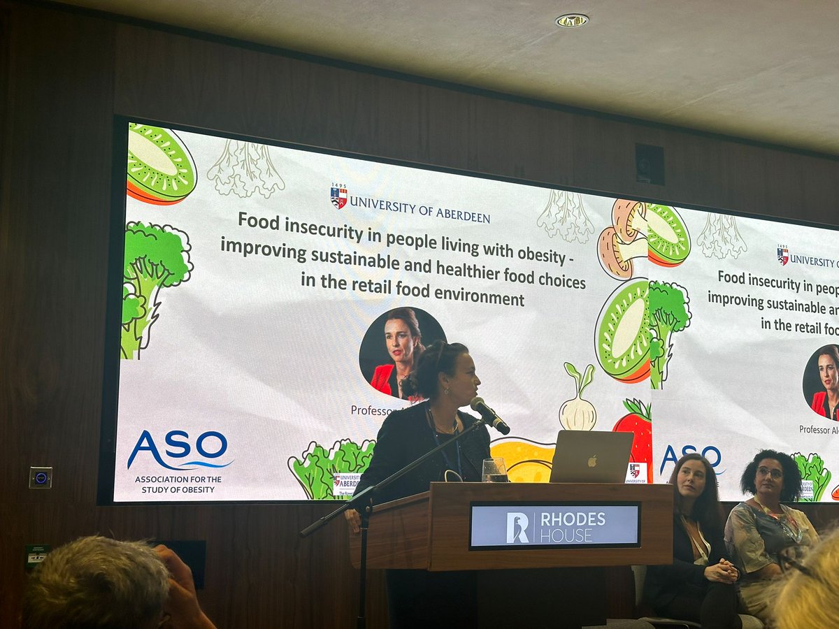 Great presentations from <a href="/ProfAJohnstone/">Professor Alexandra Johnstone</a> &amp; <a href="/BrownAdey/">Adrian Brown PhD RD</a> at #UKCO2024! 👏 

<a href="/ProfAJohnstone/">Professor Alexandra Johnstone</a> plenary talk discussed <a href="/FIOFood/">FIO-FOOD Grant</a> research findings, highlighting the importance of a whole system approach &amp; the lived experience.

#TUKFS #SPFfoodsystems <a href="/UK_ASO/">Association for the Study of Obesity UK</a> 
<a href="/UKRI_News/">UK Research and Innovation</a> <a href="/rowett_abdn/">Rowett Institute</a>