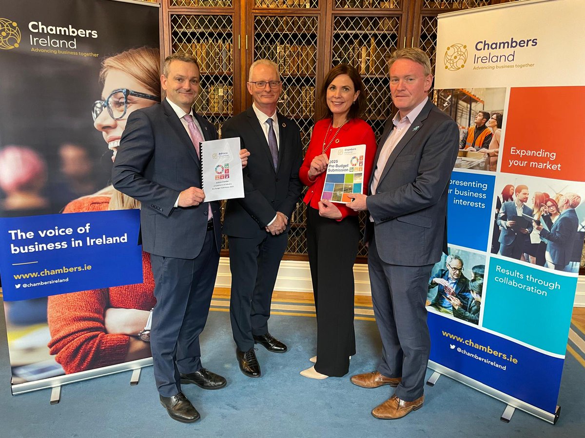 I was pleased to attend <a href="/ChambersIreland/">Chambers Ireland</a> annual Pre-Budget event at the Royal College of Physicians.  It was a great opportunity to engage with Chambers from across the country and discuss their concerns and priorities for the year ahead, as outlined in the pre-budget submission