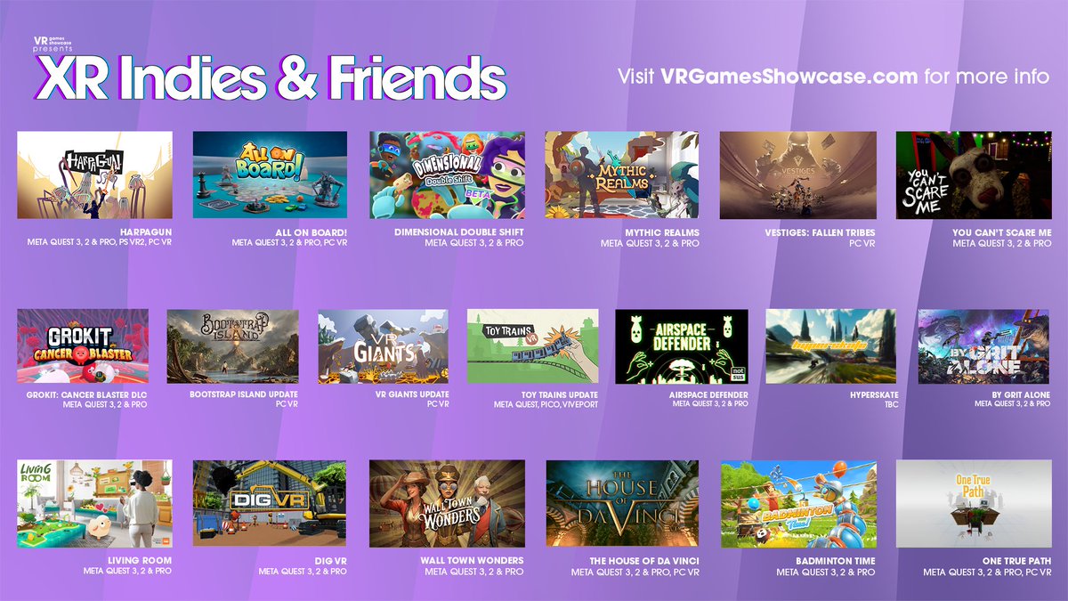 VR Games Showcase tweet media