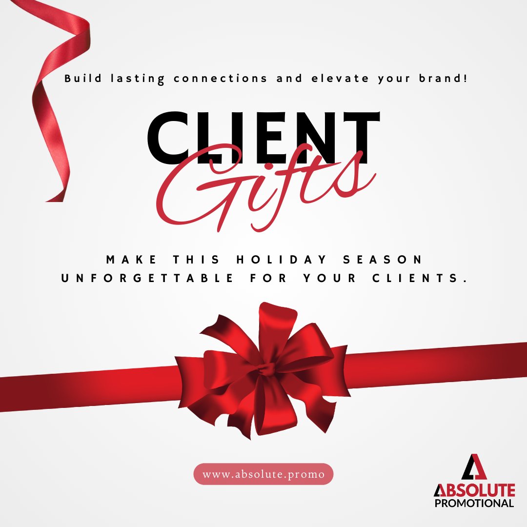 PromosAbsolute's tweet image. The holiday season is the perfect time to strengthen client relationships with personalized, high-quality gifts from! Whether it's curated gift sets, #brandedapparel, #techaccessories, or #customdrinkware, thoughtful + meaningful gifts show your clients how much you value them.