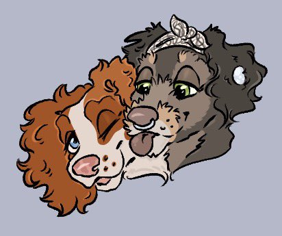 Peachipaws's tweet photo. Hey there, I’m Riles / Peachipaws! 

I dabble in art and writing, and my mascot is a lil southern spaniel named Maize. Just here for arts and friends
TH: Riles https://t.co/aXsKckScer