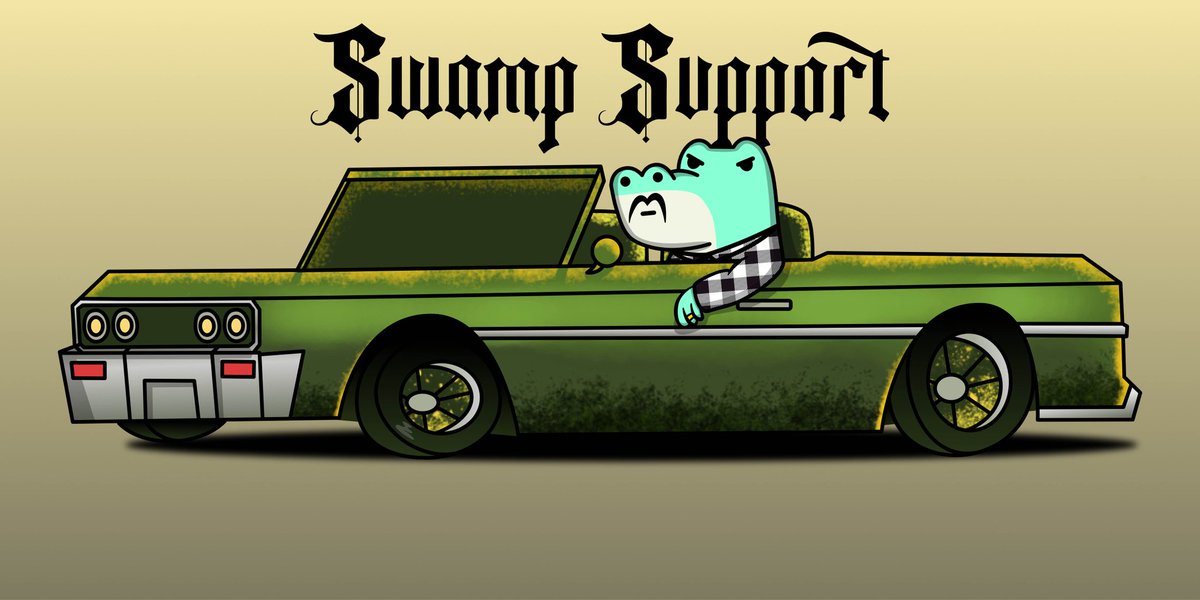 SwampSupportINT's tweet photo. Morning to you from the Swamp.
🐊🐊🐊

Loaded up the car, we got some many crocs to on board. Slimer in the warehouse ready. 

We got about 50 left  in the bank  from the merger. 

New holders incoming. 

Keep an eye out, or a tooth!!

#SwampSupport https://t.co/U6UxFAm5V5