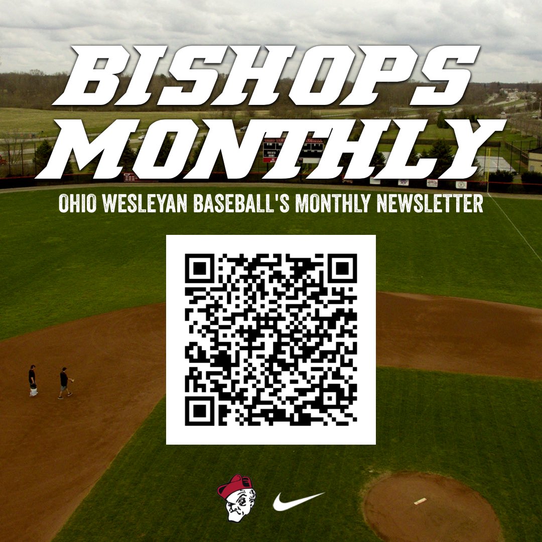 Connect with the OWU baseball program by joining our new mailing list for the 2025 season! 

Scan the QR or follow the link in our bio to join, fall ball edition to your inbox this Friday! #RollShops