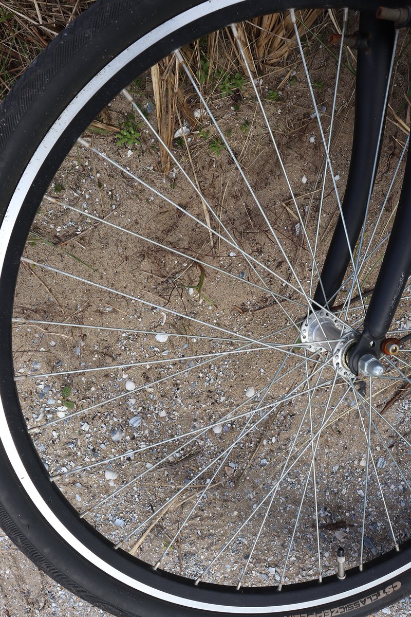 JefKPhotography's tweet image. This photo shows a part of the front wheel of a bicycle.

#wheel #wheels #frontwheel #frontwheels #bicyclewheel #bicyclewheels #bicycle #closeup #closeups #bicyclecloseups #photography #photo #photos #photograph #photographs #pictures #picture