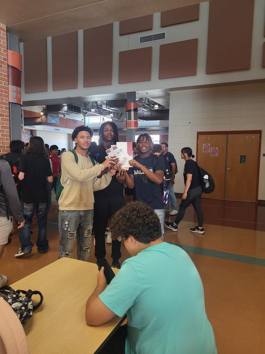 Juniors getting the chance to experience College and Career Day!!! It's more than Football for us!!!